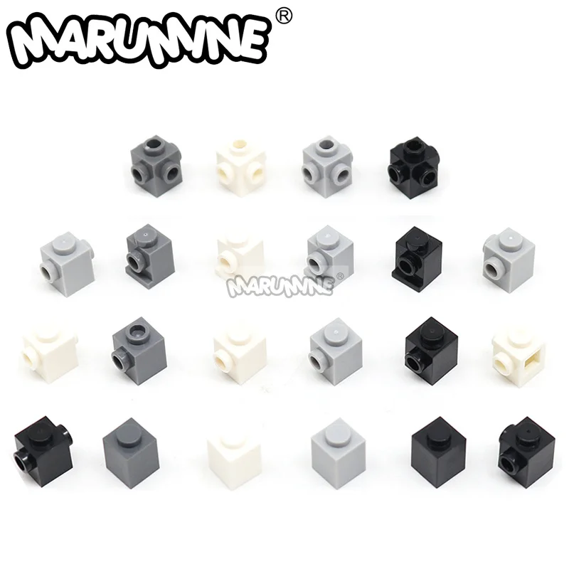 Marumine 80PCS MOC Modified 1x1 with Stud on Side DIY Basics Enlighten Creative Building Blocks 26604 3005 87087 47905 4733 4070