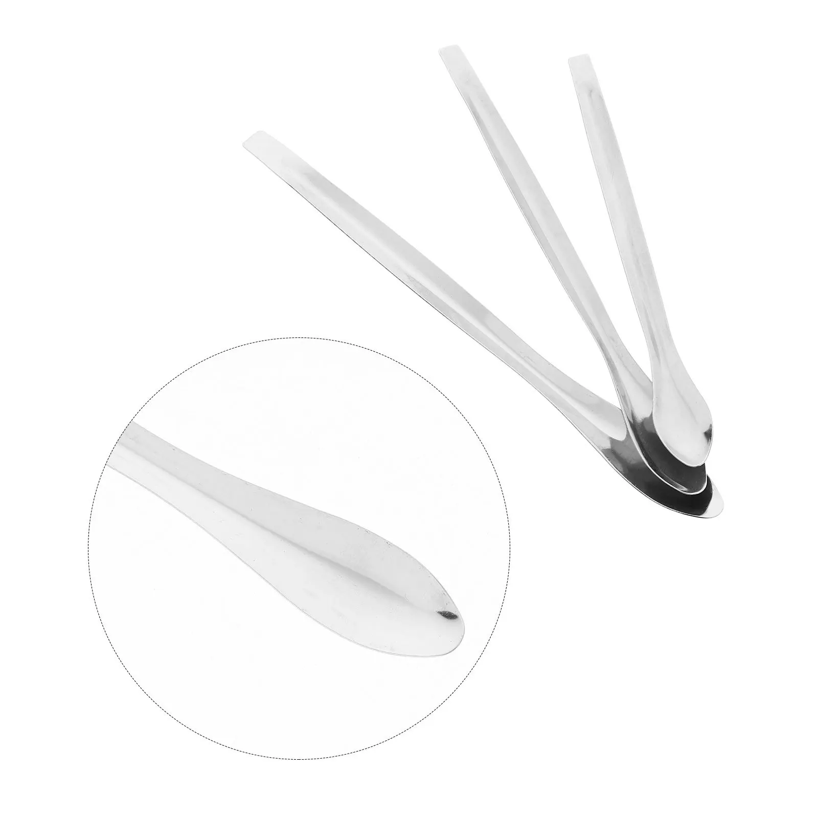 

12 Pcs Stainless Steel Medicine Spoon Laboratory Sampling Spoons Measuring Tools Mixing Esting Scoops Single Head Measure