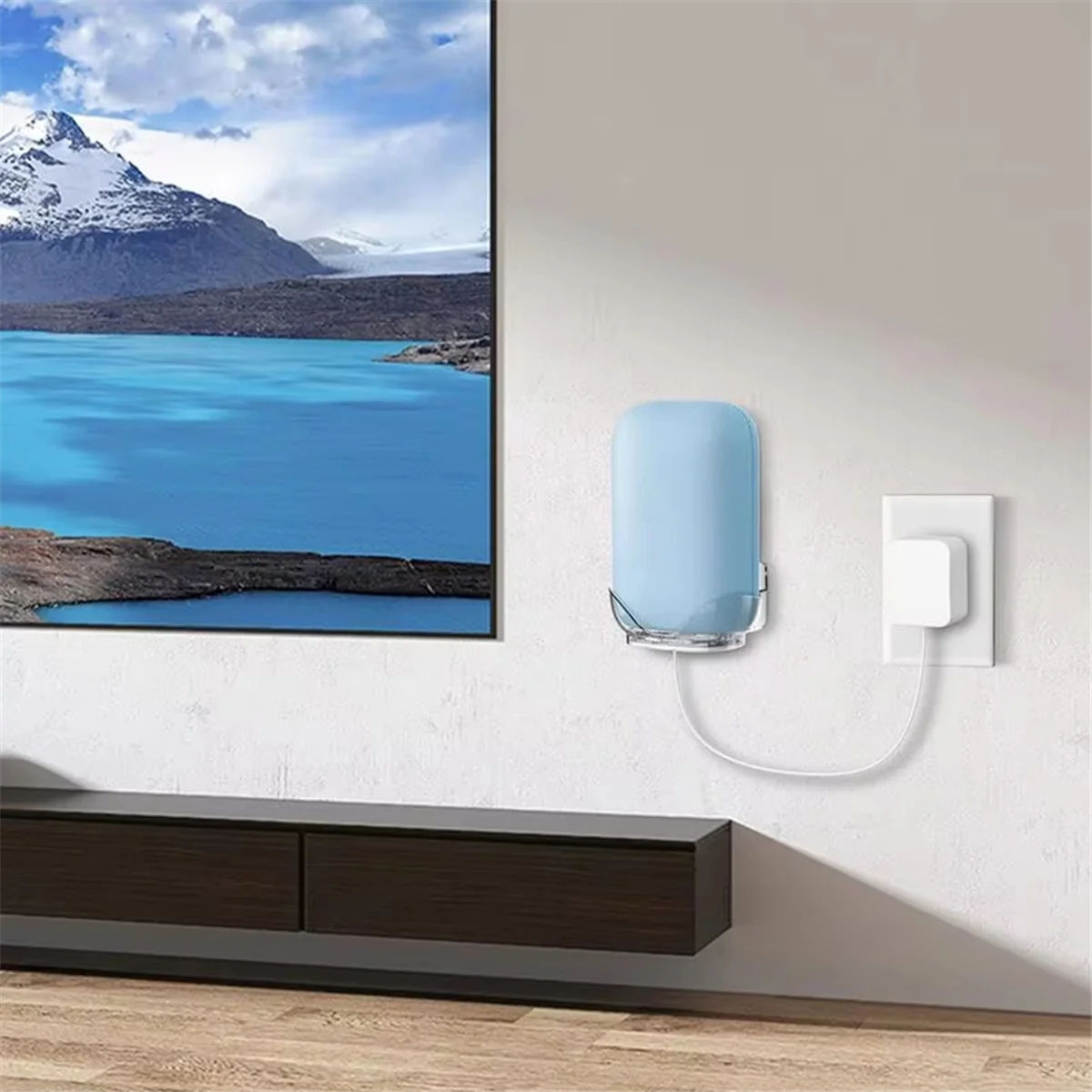 حامل رف مثبت على الحائط، حامل مثبت على جميع لجهاز Google Nest Audio -Y18A