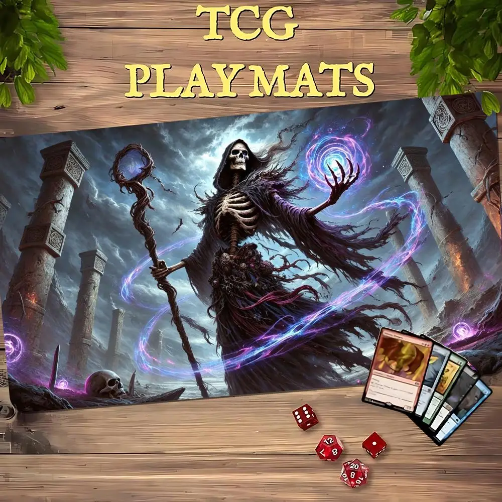 Misty Abyss Magic Party Game Mat Durable Rubber for MTG&TCG Games 35X60 Mouse Pad Offices Desk Mats Friendly Design