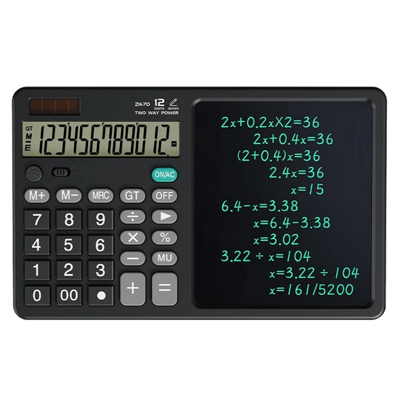 ZH70 Handwriting Tablet Desktop Calculator Financial Accounting Calculator Office Writing Draft Memo Handwriting Tablet Durable