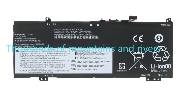 

New L17C4PB0 Laptop Battery For Lenovo Xiaoxin Air 14ARR 14IKBR 15ARR 15IKBR Ideapad 530s-14IKB 530s-15IKB 7.68V 45Wh 5.928Ah