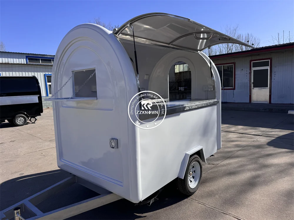 패스트 푸드 트럭 모바일 키친, 핫도그 카트, 스트리트 케이터링 트레일러, 맞춤형 음식 트레일러, 아이스크림 카트, 완전 장착