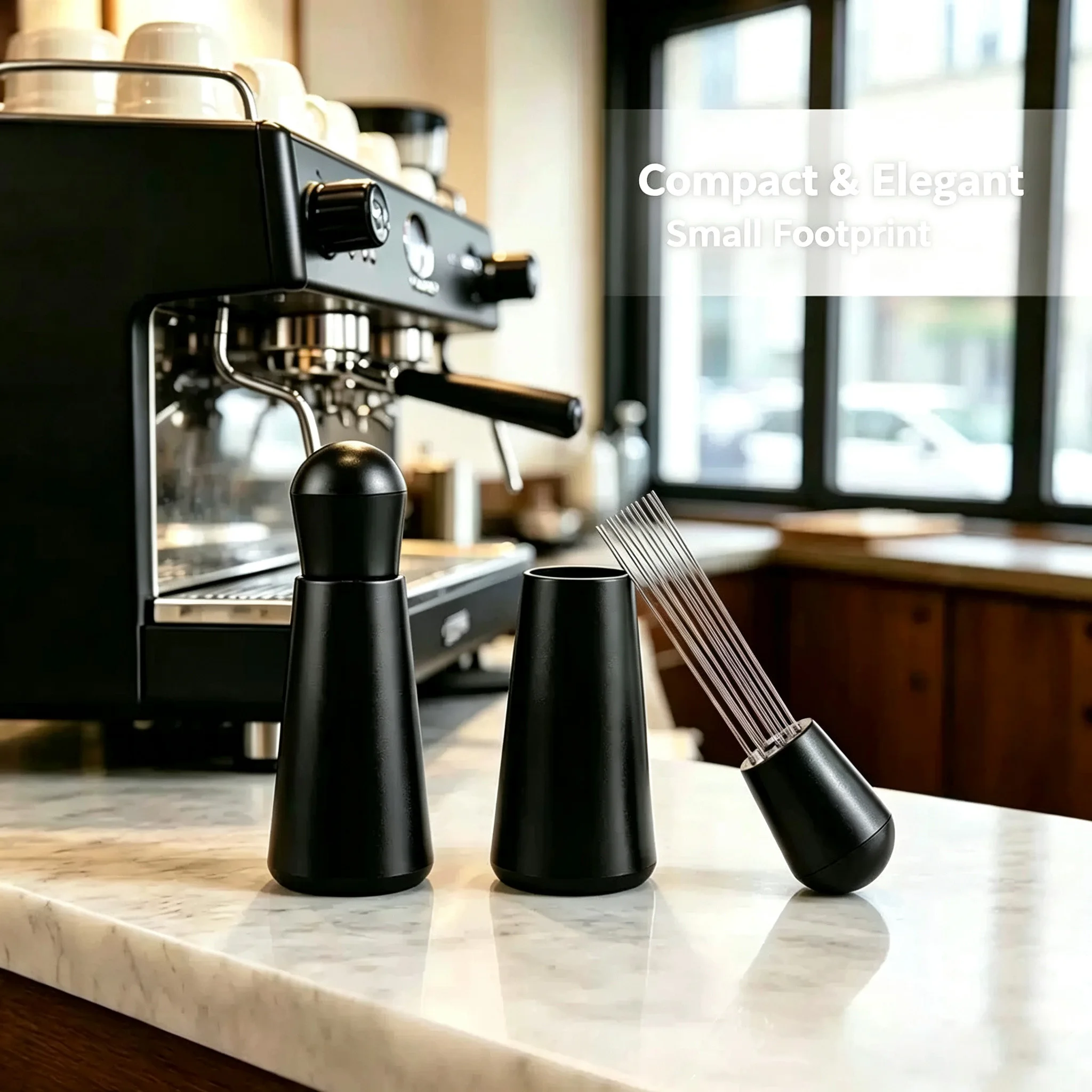 Coffee Distribution Needle Stainless Steel Coffee Distributor Stirring Clump Breaker With Storage Needle Espresso Coffee Tool