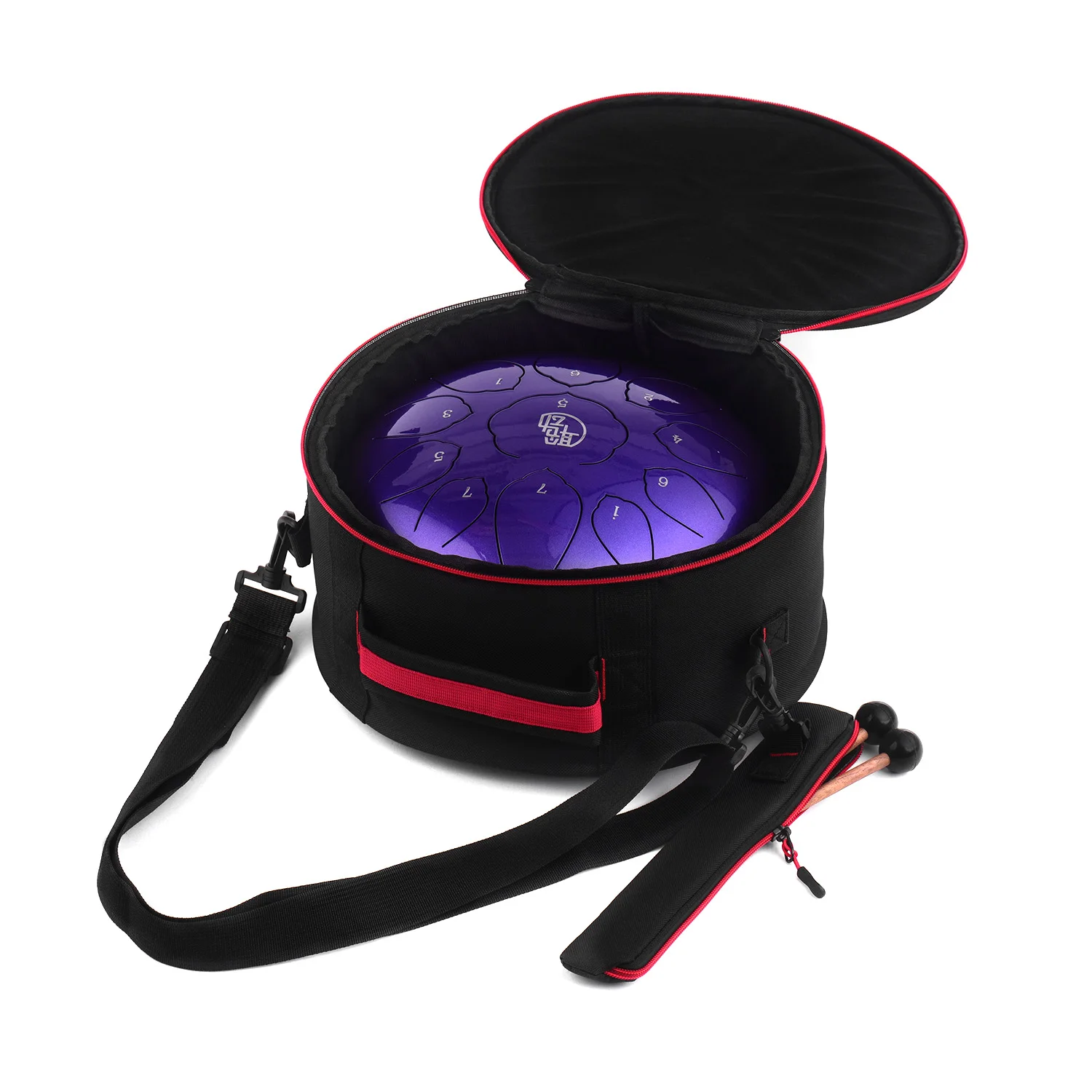 11 Inch Purple Steel Tongue Drum 11‑Note C‑Key Percussion Instrument For Yoga Meditation Sound Healing Beginner Performance