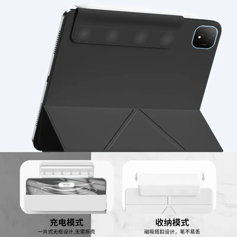 Capa magnética forte para tablet inteligente para Honor Pad GT Pro 12,3 polegadas 2024 capa com suporte