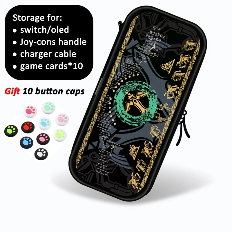 

for nintendo switch / oled storage bag hard case PC intensification Theme handbag Portable Carrying Case Protective Travel Pouch