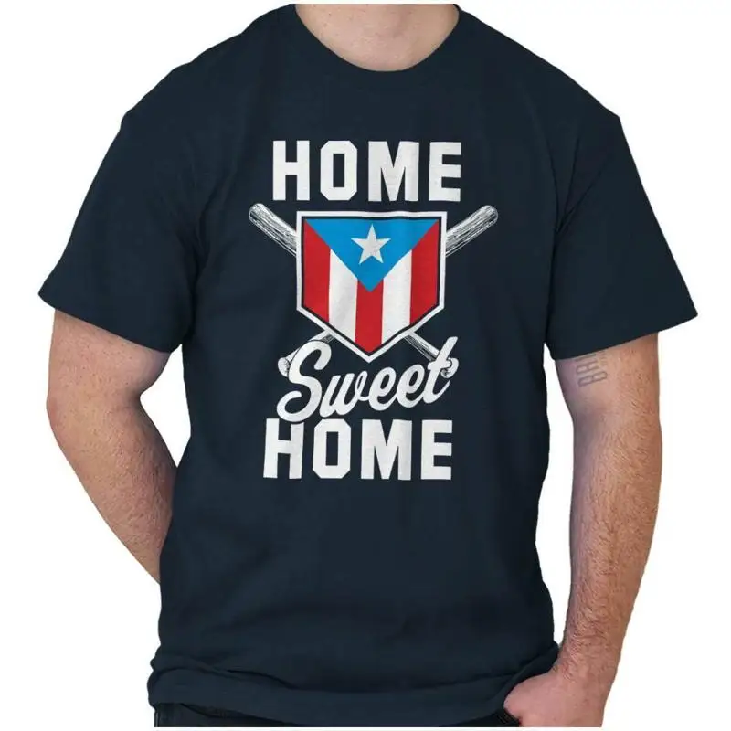 Puerto Rico Home State Baseball Pride Flag Женская или мужская футболка с круглым вырезом Футболка Puerto Rico Home State Baseball Pride Flag Женская или мужская футболка с круглым вырезом Футболка
