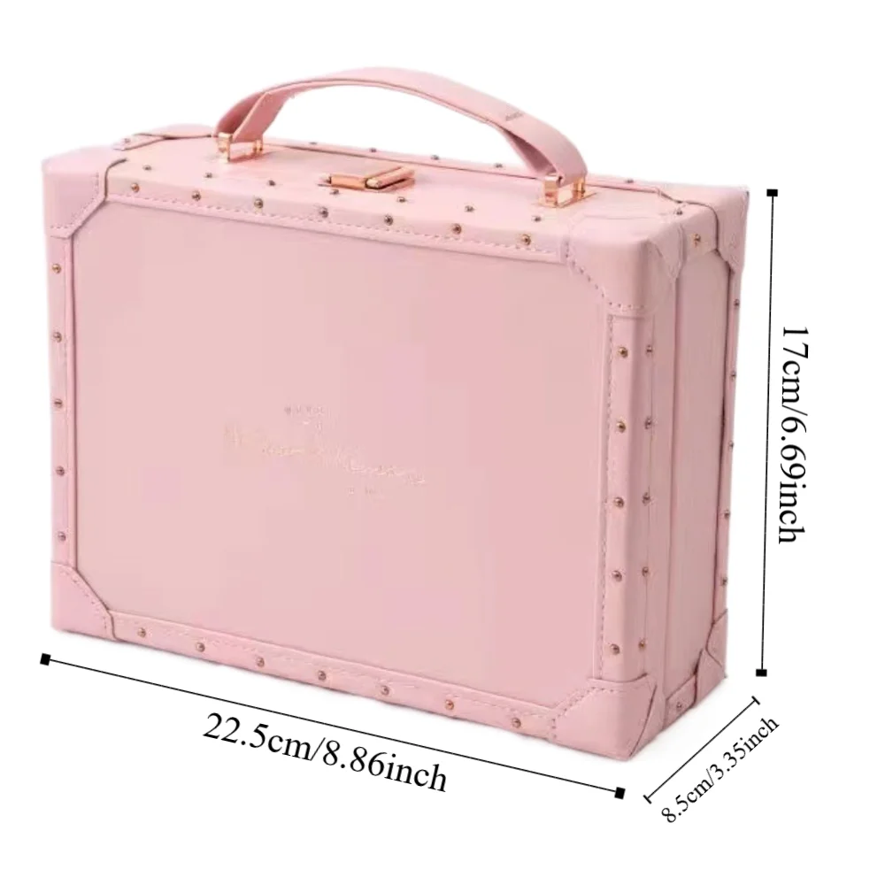 Double Layer Jewelry Packing Box Multi-function PU Leather Earring Storage Case Necklaces Bracelets Headdress Organizer