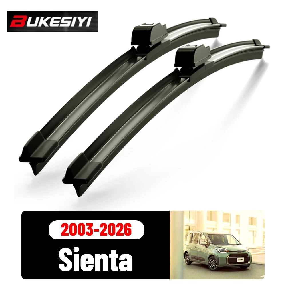 2PCS Front Wiper For Toyota Sienta NCP80 NHP170 NCP210 2003-2026 Silent Durable High Quality Windshield Wiper Blades Accessories