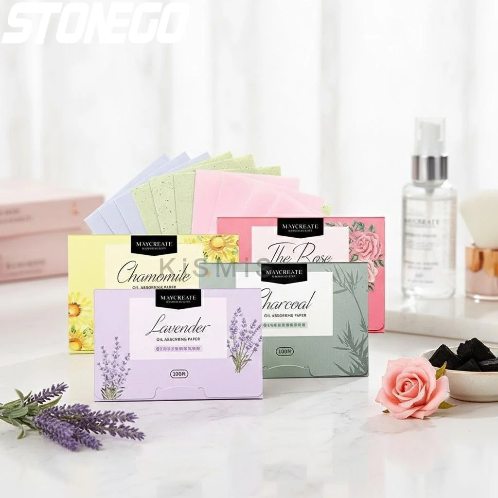 Oil Blotting Papers 100 Sheets Face Oil Absorber for Oily Skin Shine Control Portable Matte Facial Tissues