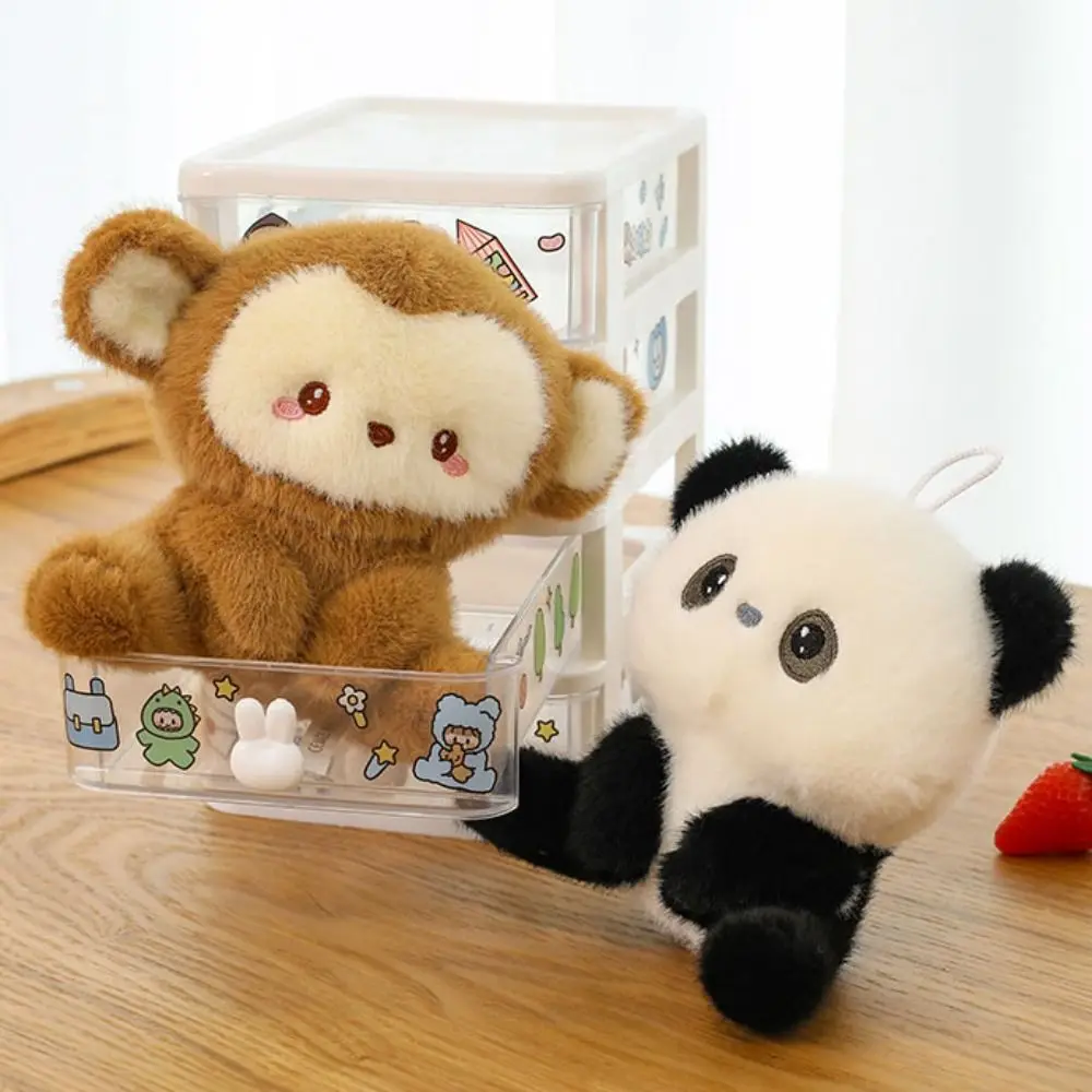 Coniglio bianco Orsetto peluche Agnello Pinguino Elefante Peluche Bambola Simpatico piccolo leone Animale scimmia Bambola Compleanno per bambini Natale