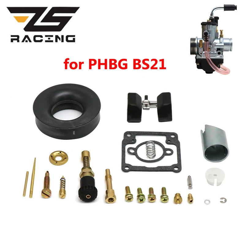 ZS Racing Dellorto PHBG BS 21mm Carburetor Repair Rebuild Kit Float Gasket Slide Choke