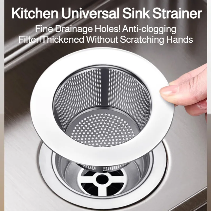 Stainless Steel Sink Strainer Sink Strainer for Pools Sink Strainer for Washlet Basin Sewer Strainer - Image 2