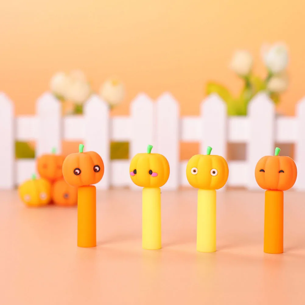 

10 Pcs Pumpkin Gel Pen Name Pens for Servers Autumn Sign Creative Plastic Signing