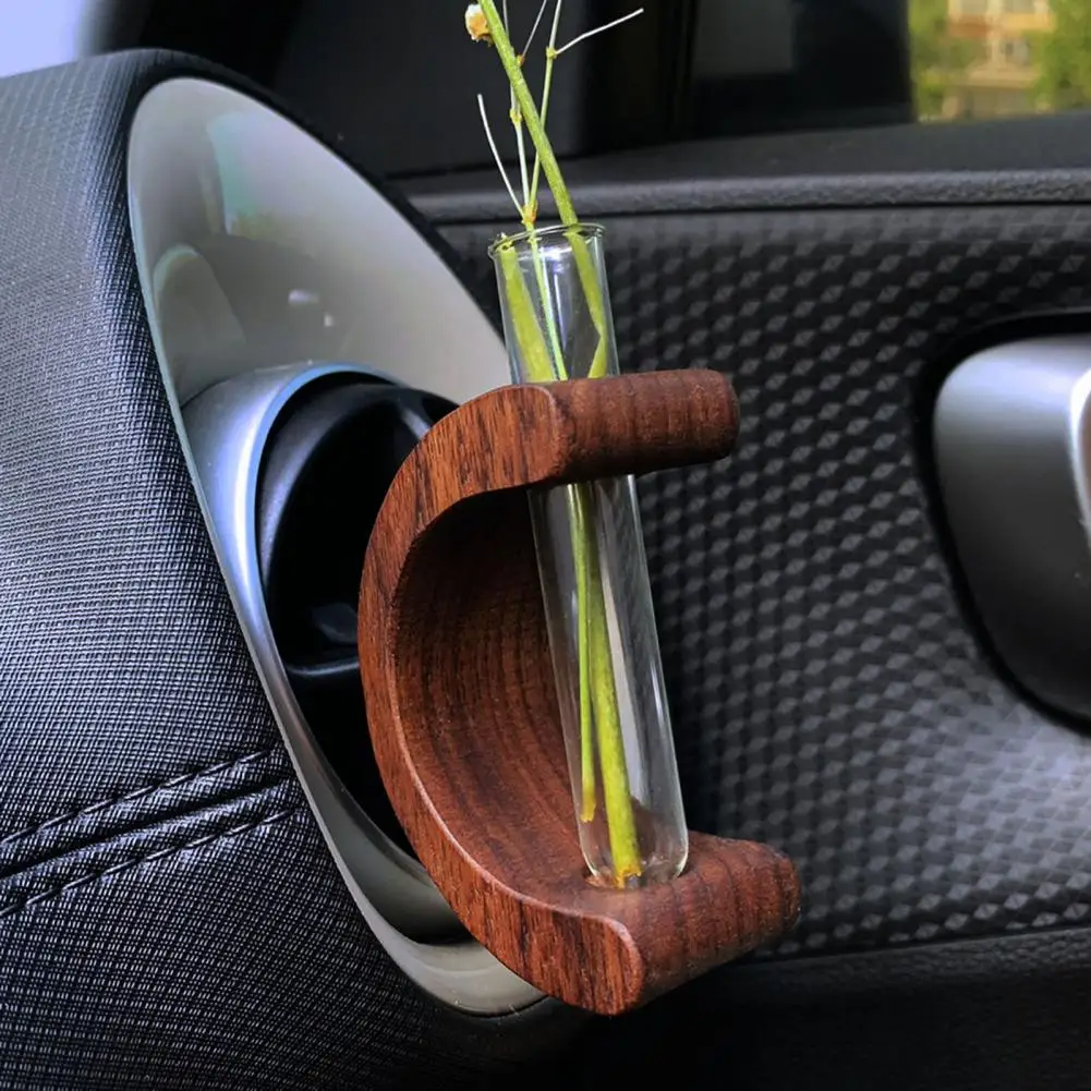 Mini Flower Vase Car Air Vent Ornament Smooth Edge Burr-Free Easy Installation Car Flower Vase Air Freshener Essential Oil Diffu