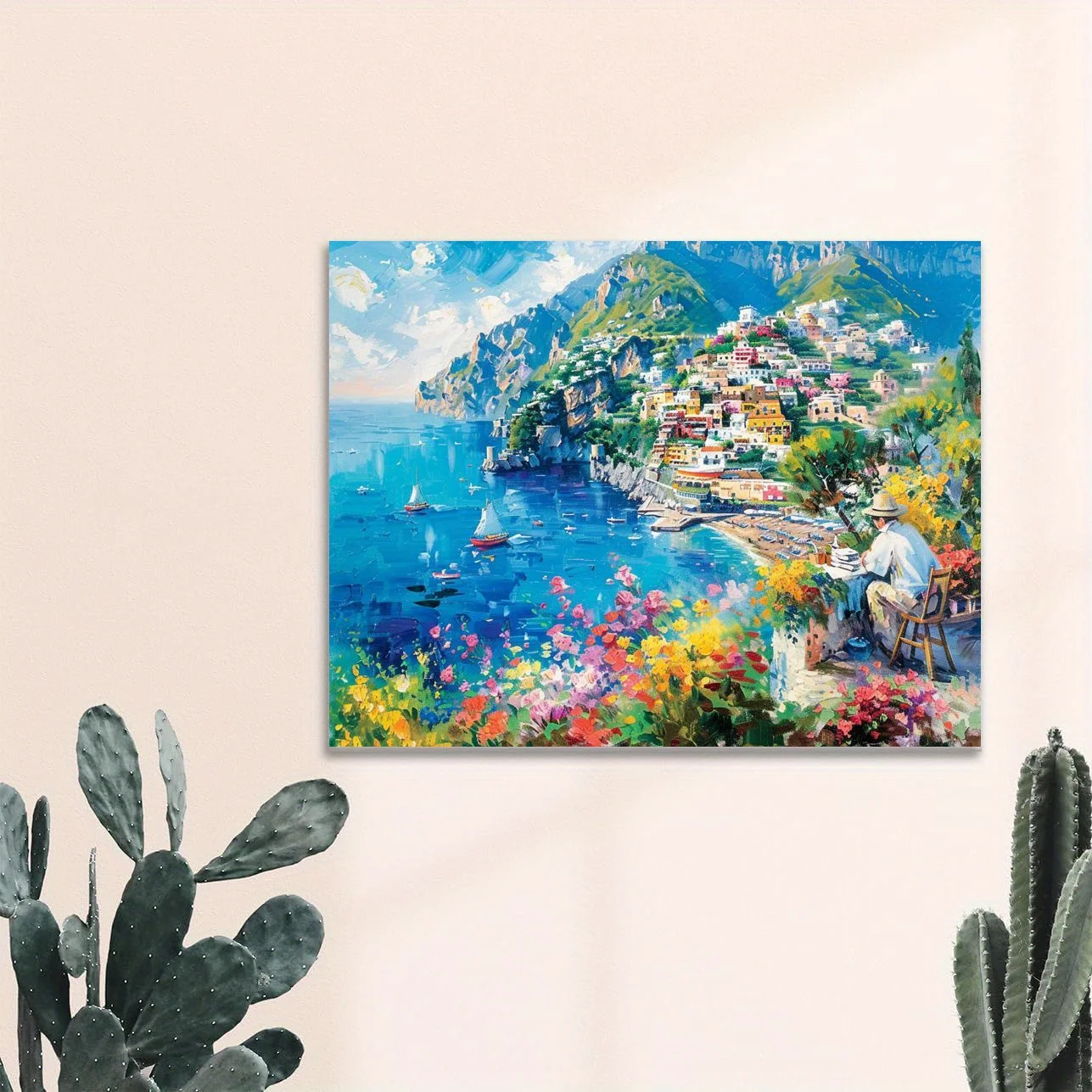 

500/1000/1200/2000PCS Puzzles for Adults Amalfi Coast Abstract Landscape,Jigsaw Puzzles Brain Challenge Game Gift Home Decor