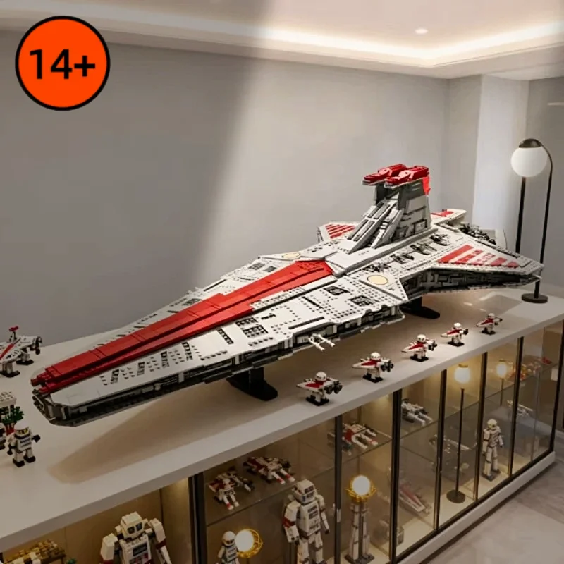 Modèle de construction créatif Venator Class Republic Attack Cruiser 75367 5374PCS, décoration d'intérieur, briques de construction, assemblage, cadeaux de collection