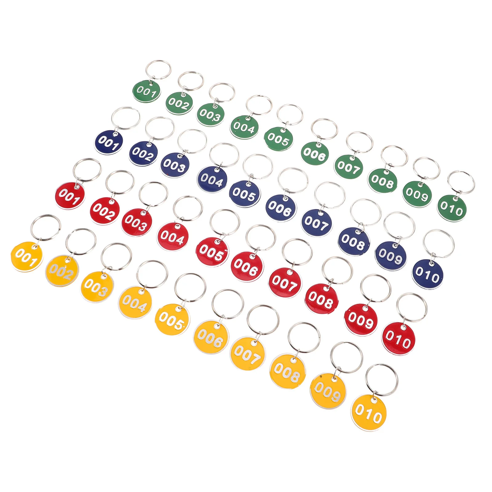 

Hand Sauna Metal Locker Marking Tags Bathhouse Number Key Rings with Label Identification Hang