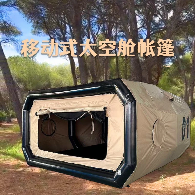 Space capsule automatic inflatable tent outdoor camping large windproof rainproof breathable outdoor overnight camp tent