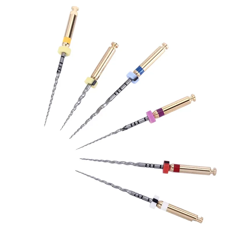 5 عبوات 30 قطعة من ملفات Dental SX-F3 الذهبية الاحترافية، ملفات إندو NITI الدوارة للأسنان، ملفات طب الأسنان اللبية