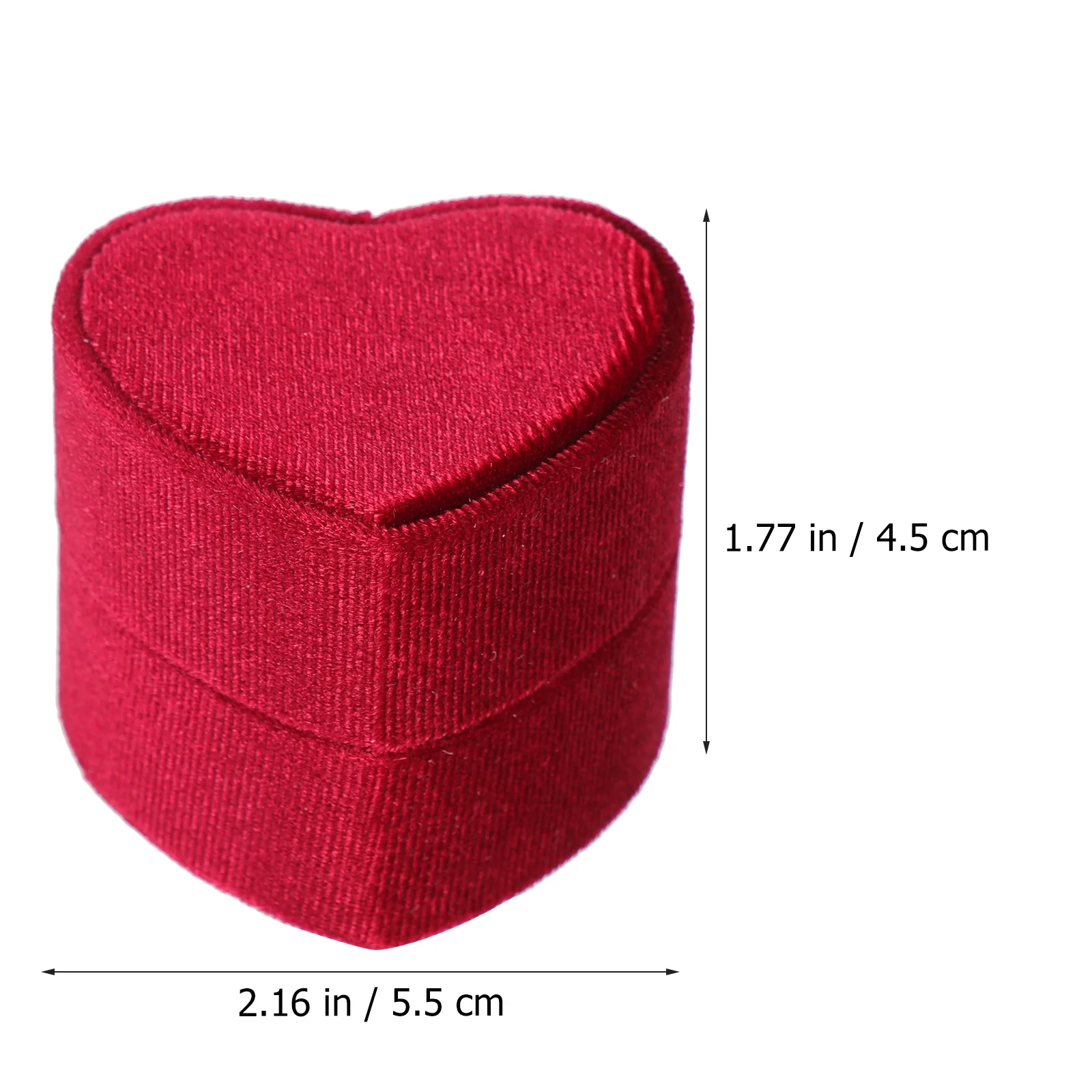 

Heart-Shape Jewelry Ring Box Portable Double Ring Gift Storage for Wedding Engagement Bridal Shower Gift Wedding Supply