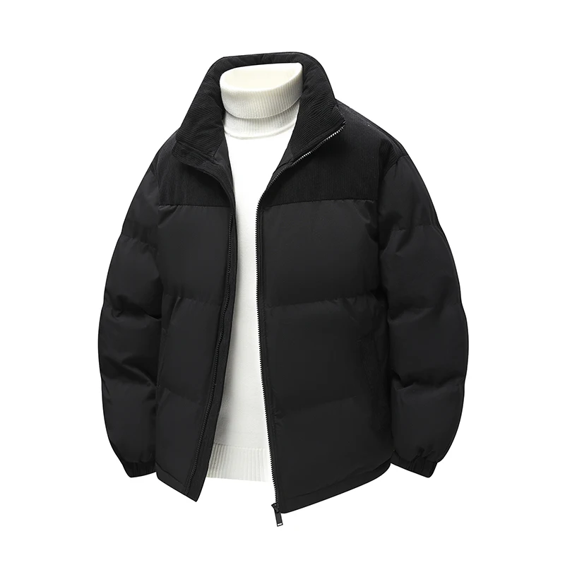 معطف الشتاء الرجال سترة واقية الموضة سترة الذكور سترة الشارع الشهير الخريف معطف يندبروف عادية الدافئة Hombre جديد في الهواء الطلق #3