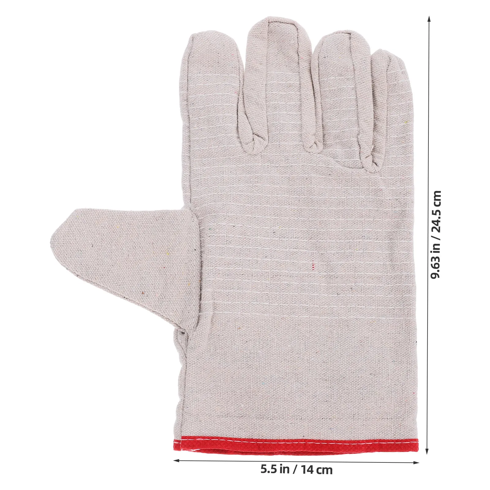 1Pair Thick Lined Cotton Yarn Protective Gloves Non Slip Gardener Gloves for Outdoor Sports Heavy Duty Garden Weeding