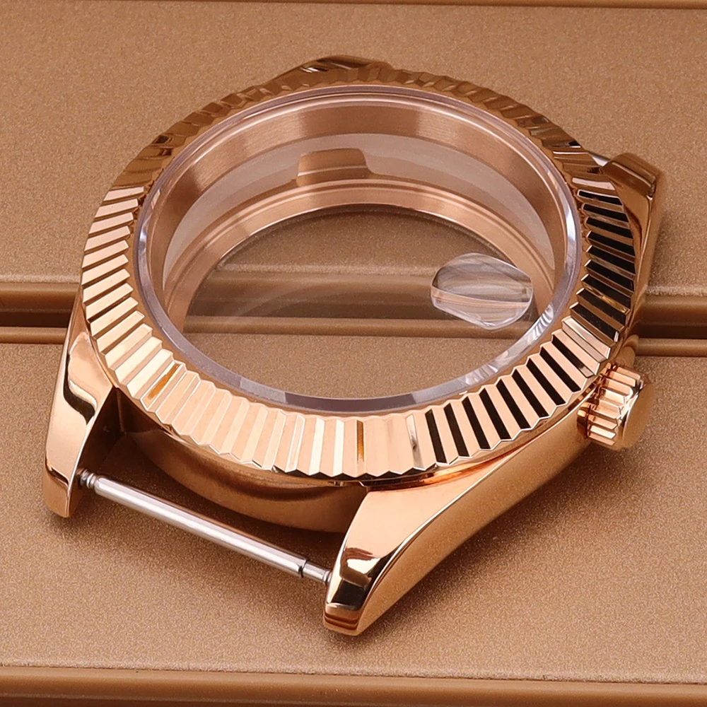 

36mm/39mm Fluted Watch Case NH35 Case Sapphire For DJ SK NH34 NH35 NH36/38 4R36 Miyota8215 Movement 28.5mmDial Watch Accessories
