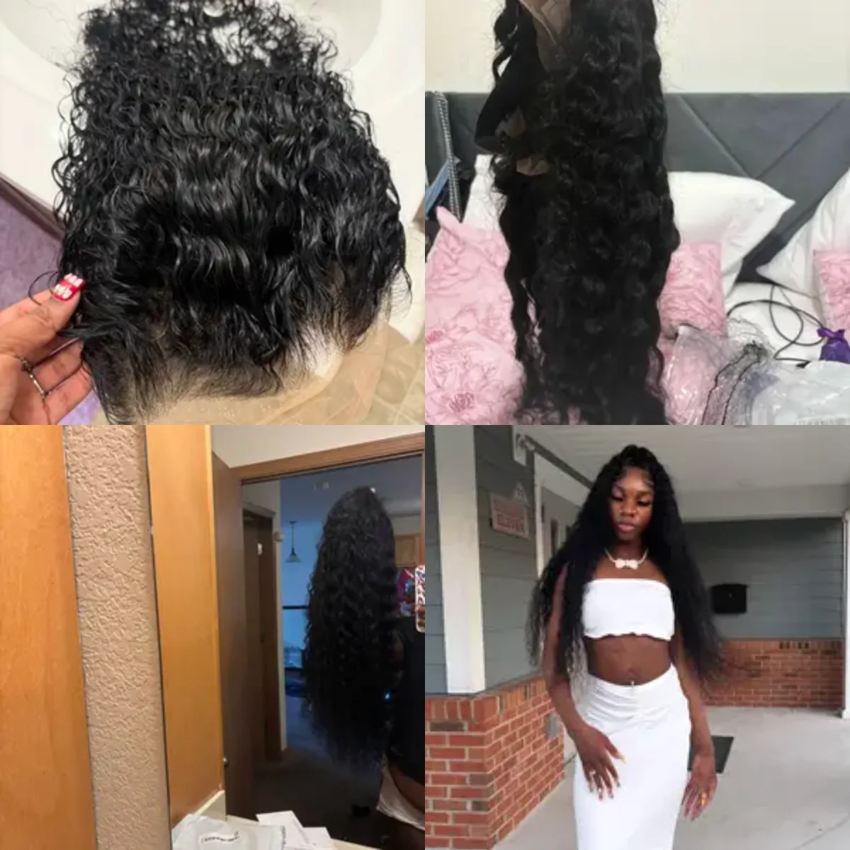 

200% Density Water Wave Lace Front Wigs Human Hair 13x4 13x6 HD Lace Frontal Wigs Human Hair Pre Plucked Human Hair for Women