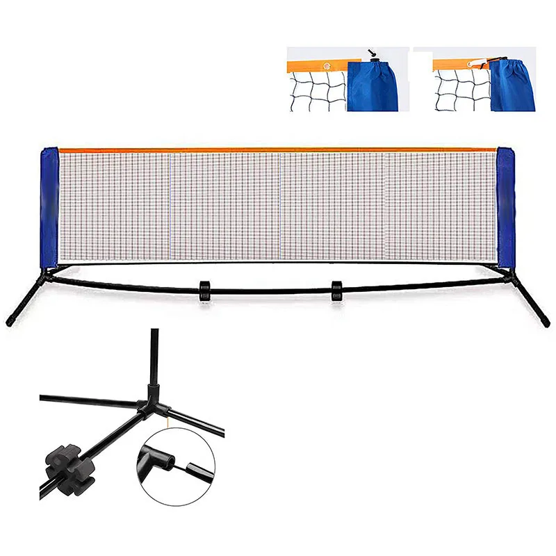 Competition multi sport adjustable height portable badminton net  with fast assembly