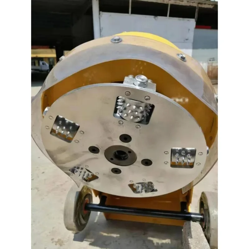 Hot melt marking line stripping machine hand push cold spray road highway old line clear and polish parking space zebra