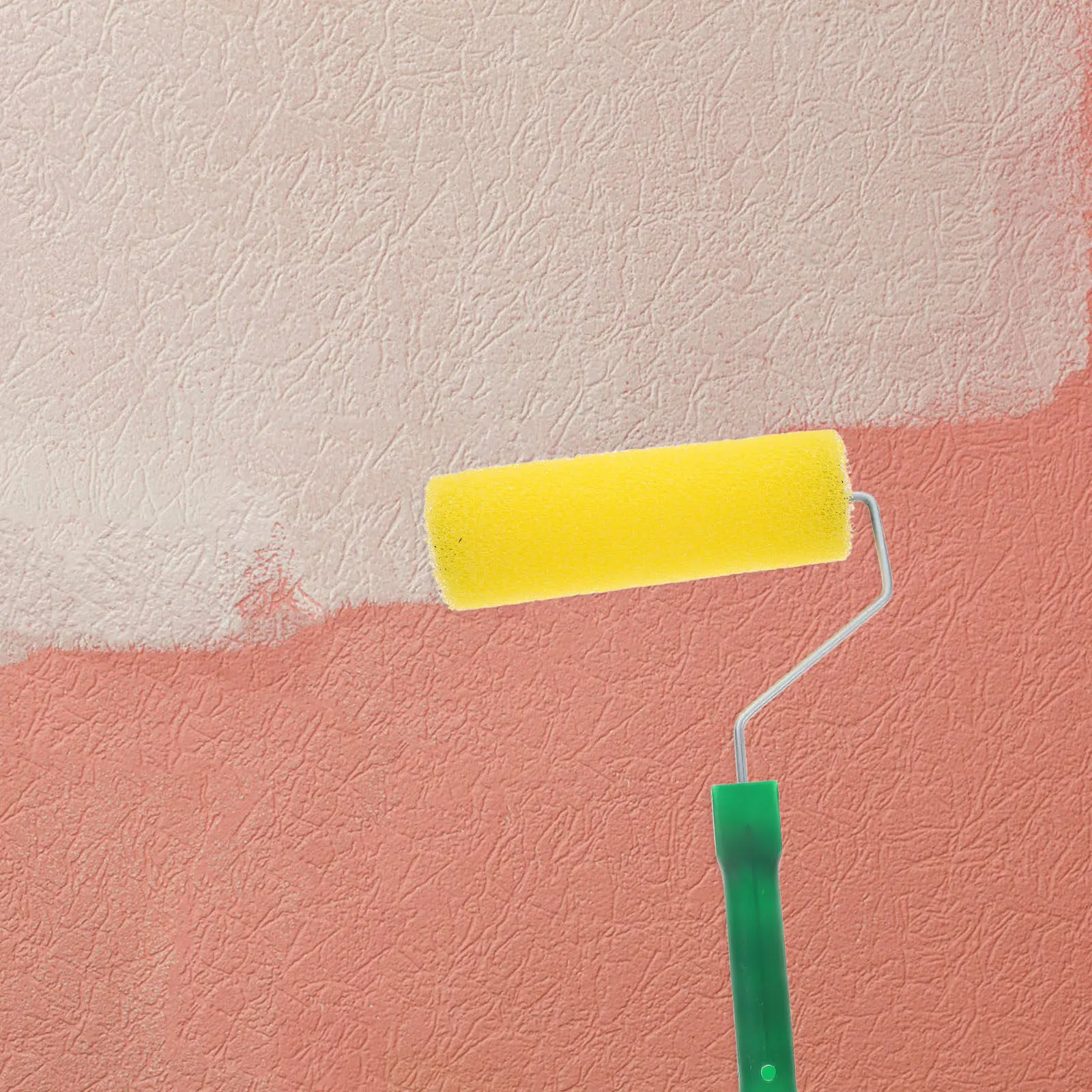Sponge Paint Roller for Walls with Ergonomic Handle Large Texture Roller Painting Tool DIY Textured Wall Painting Decorative