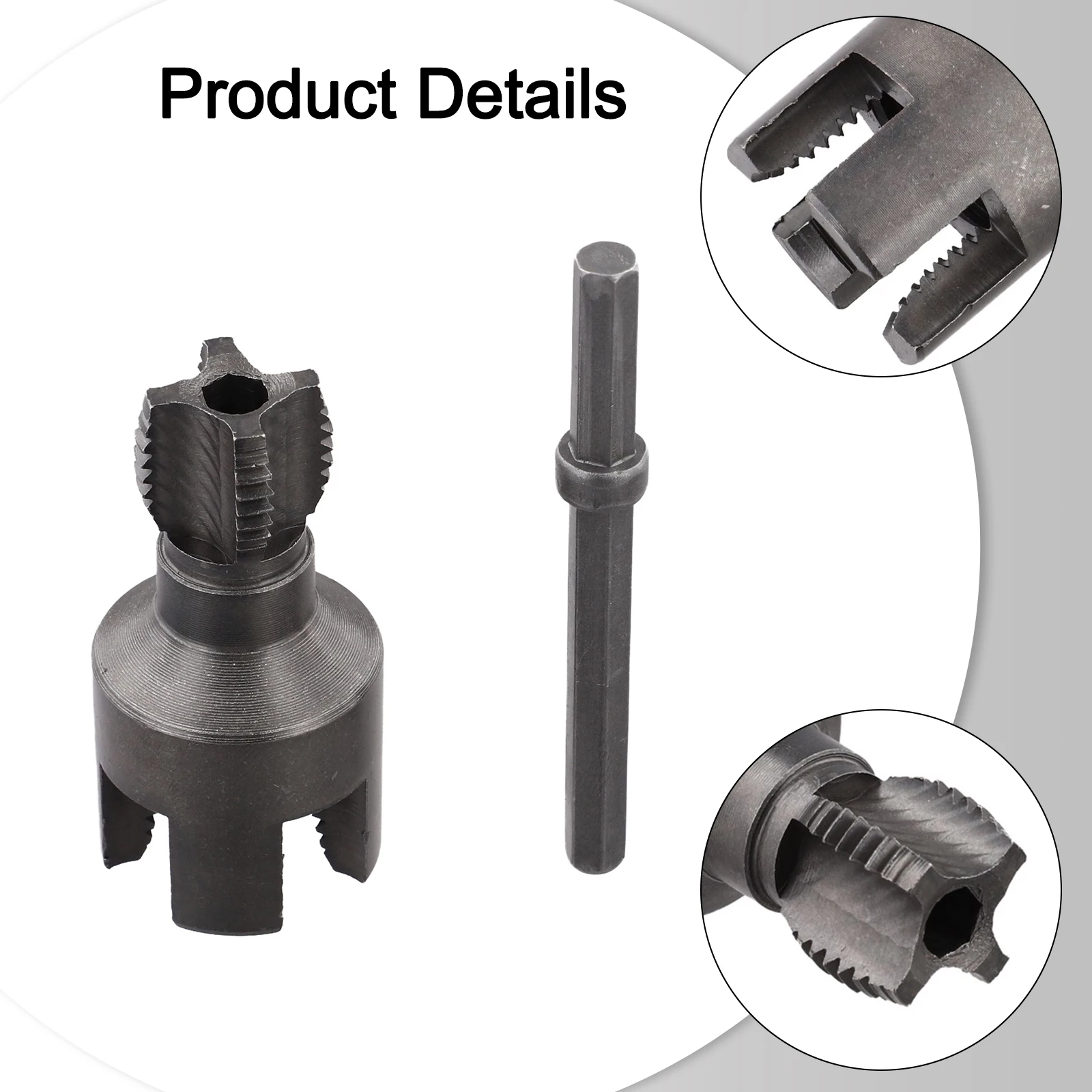 Water Pipe Thread Cutting Tool with Integrated Die Suitable for Internal and External Threads on Standard Plumbing Pipes