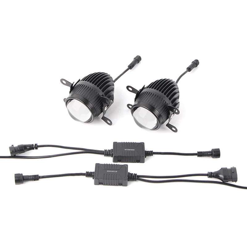 

Universal H11 Fog Light 3 colors White Yellow Warm White Bi Led Projector Lens High/low beam Mini Fog Lamp Led Headlight