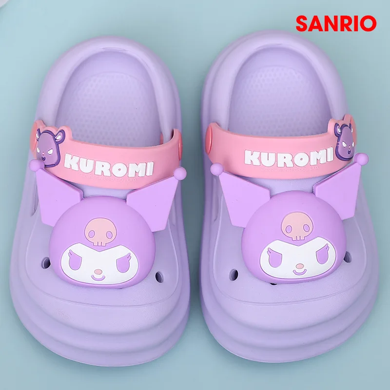 Sanrio Cinnamoroll Children Slippers Hello Kitty Cartoon Kawaii Cute Home Bathroom Bathing Anti-Slip Sandal Kids Girls Gifts