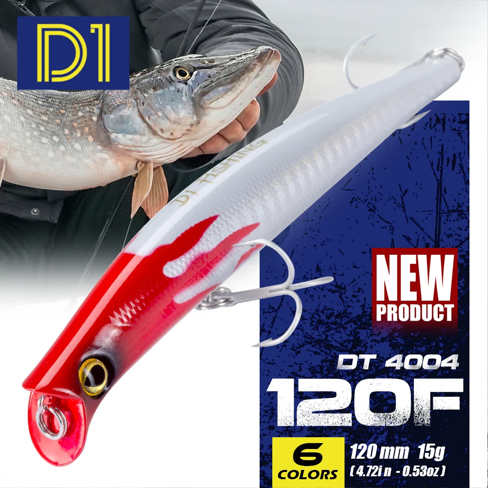 

D1 Minnow Fishing Lure 120mm 15g Floating japan sea bait origin hook saltwater hard fishing lure pencil baits wobblers of bass