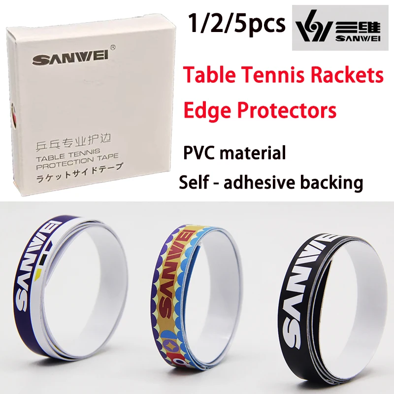 

SANWEI Table Tennis Racket Edge Tape Protection Strip with Self - Adhesive PVC Material Ping Pong Bat Protection Accessories