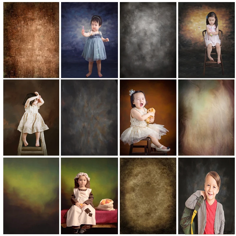 

SHENGYONGBAO Vinyl Custom Gradient Vintage Photography Background Newborn Baby Photo Backdrops Studio Props 21514 AF-15