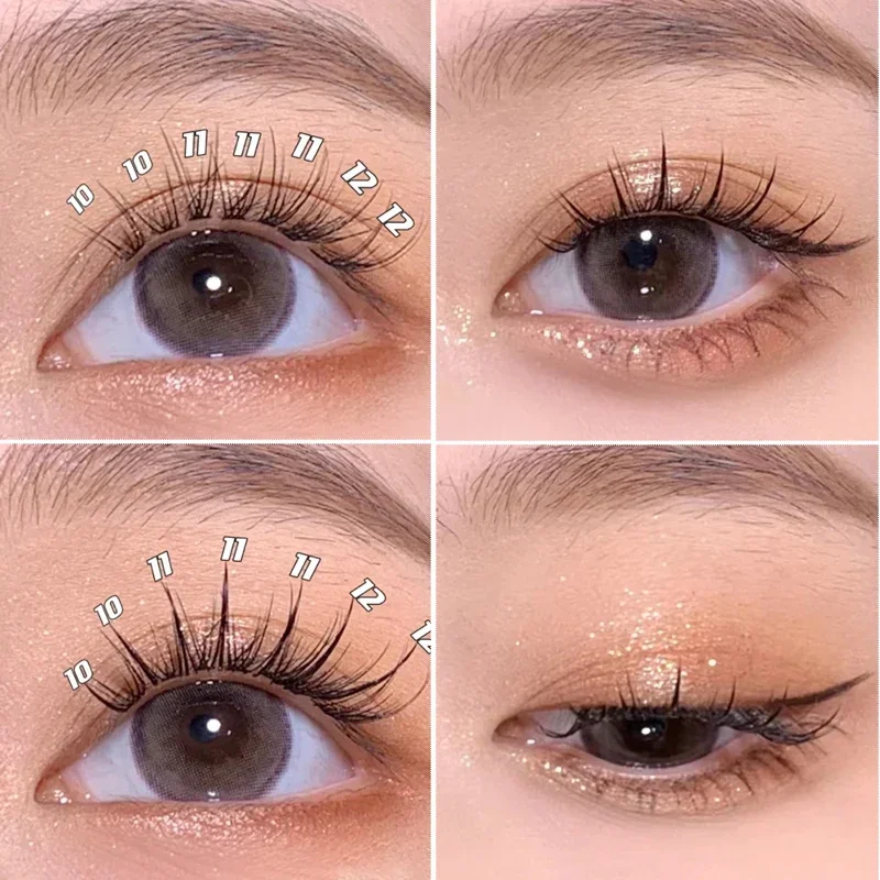 Dream Deer A/M Type A False Eyelashes 8-12mm Mix Fake Lashes Natural Fairy Lash Korean Makeup Individual Cluster Eye Lashes