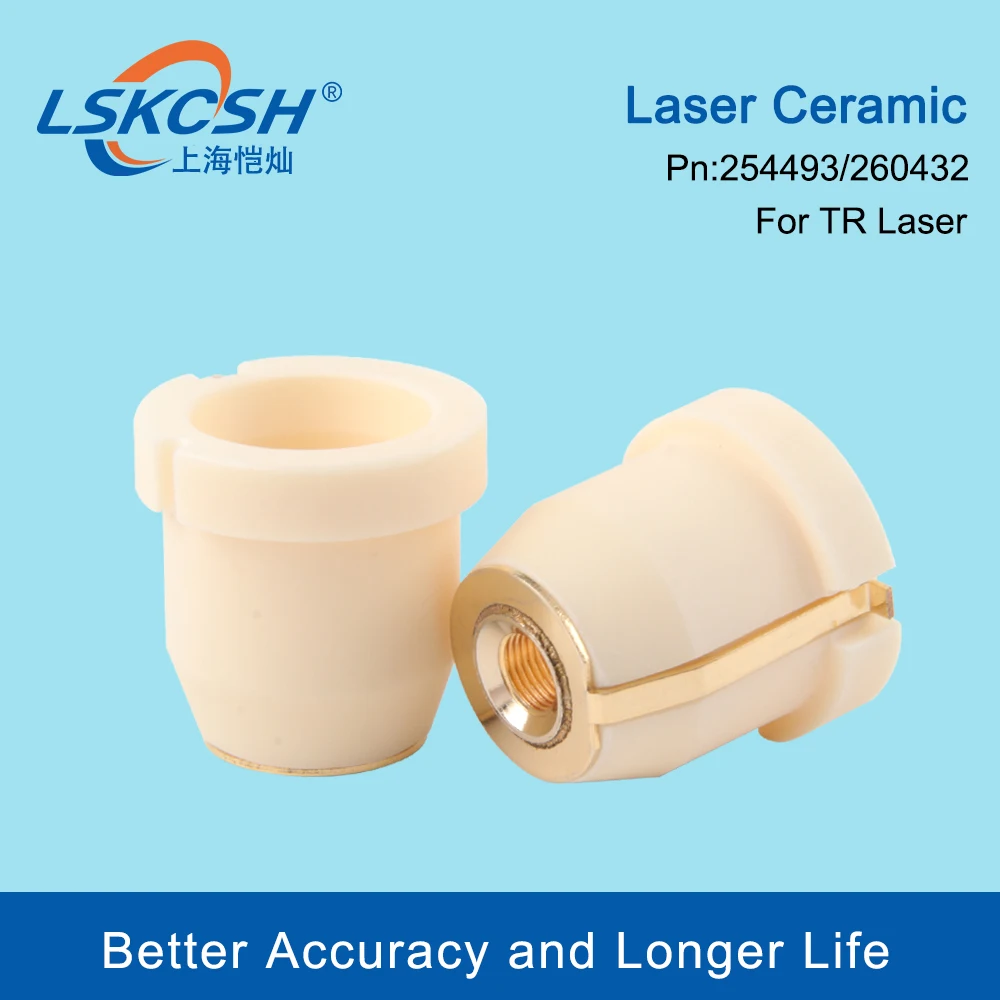 LSKCSH Laser keramik/pemegang nozel, kualitas lebih baik tipe 0260432/260432/254493 untuk Co2 Logam Laser pemotong mesin habis pakai