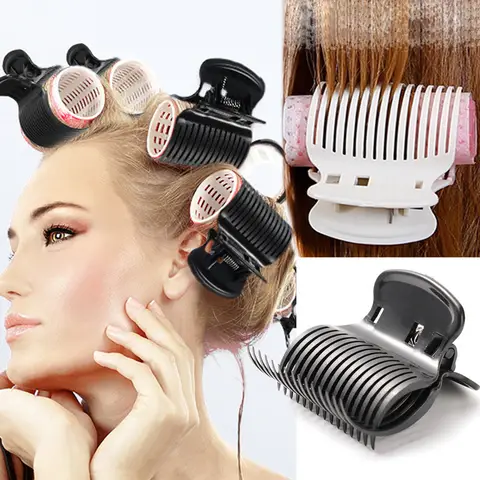 12 stks/partij Salon Hot Roller Barrette Krullend Hold Haar Clips Prem Isolatie Heatless Clips Haaraccessoires DIY Styling Tools