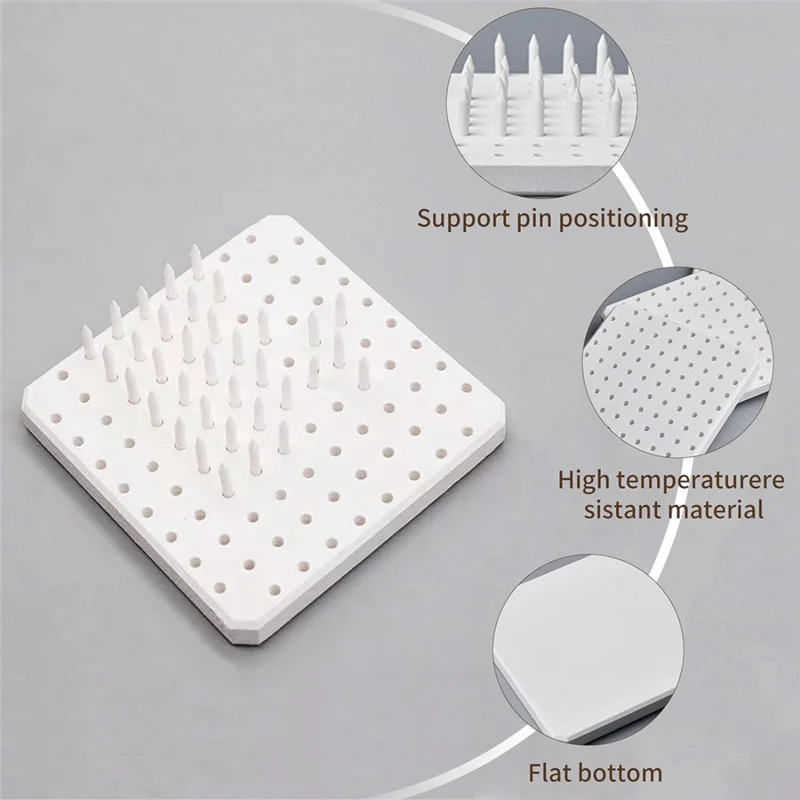 A53Q-Kiln Stelten Ondersteuning Nagels Aardewerk Vuurmat Bestand tegen hoge temperaturen Oven Gereedschap Kleisonderdelen (1 pak)