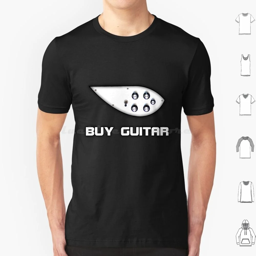 Buy Guitar T Shirt 6xl Cotton Cool Tee Guitar Vintage Music Electric Acoustic Bass Amplifier Amplification Amp Cool Instruments