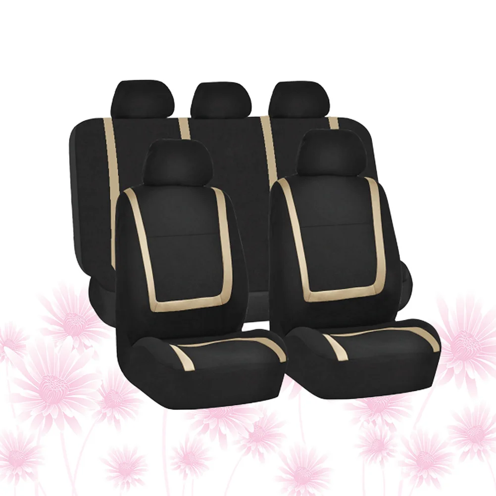 

9Pcs Universal Car Seat Cover Set Heavy Duty Protector Mat for Suv Trucks Breathable Comfortable Interior Decoration Easy Fit