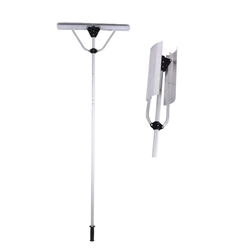 Foldable Detachable Aluminum Roof Snow Rake Roof Snow Removal Tool for Household Snow Clearing