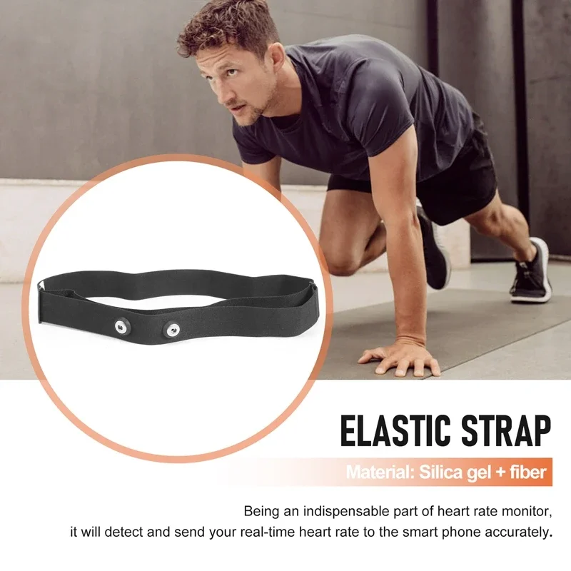 Sports Wireless Heart Rate Monitor Chest Belt Strap, Compatible with Polar Wahoo Garmin, Replacement Heart Rate Chest Strap