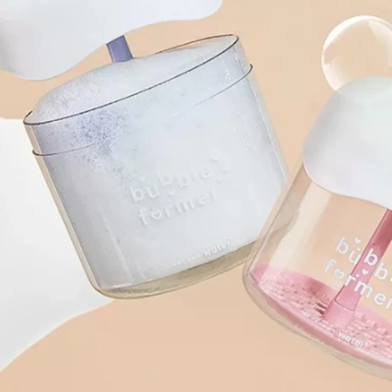 Portable Face Cleanser Shower Bath Shampoo Gel Foam Maker Bubble Press Foamer Device Cleansing Foaming Cup Make Up Removal Tool