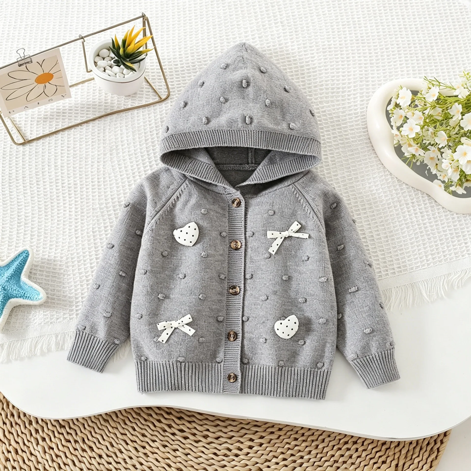 Kids Clothes Knitwear Winter Sweater, Sweet Knit Toddler Boy Girl, Baby Clothes Essential Trendy
