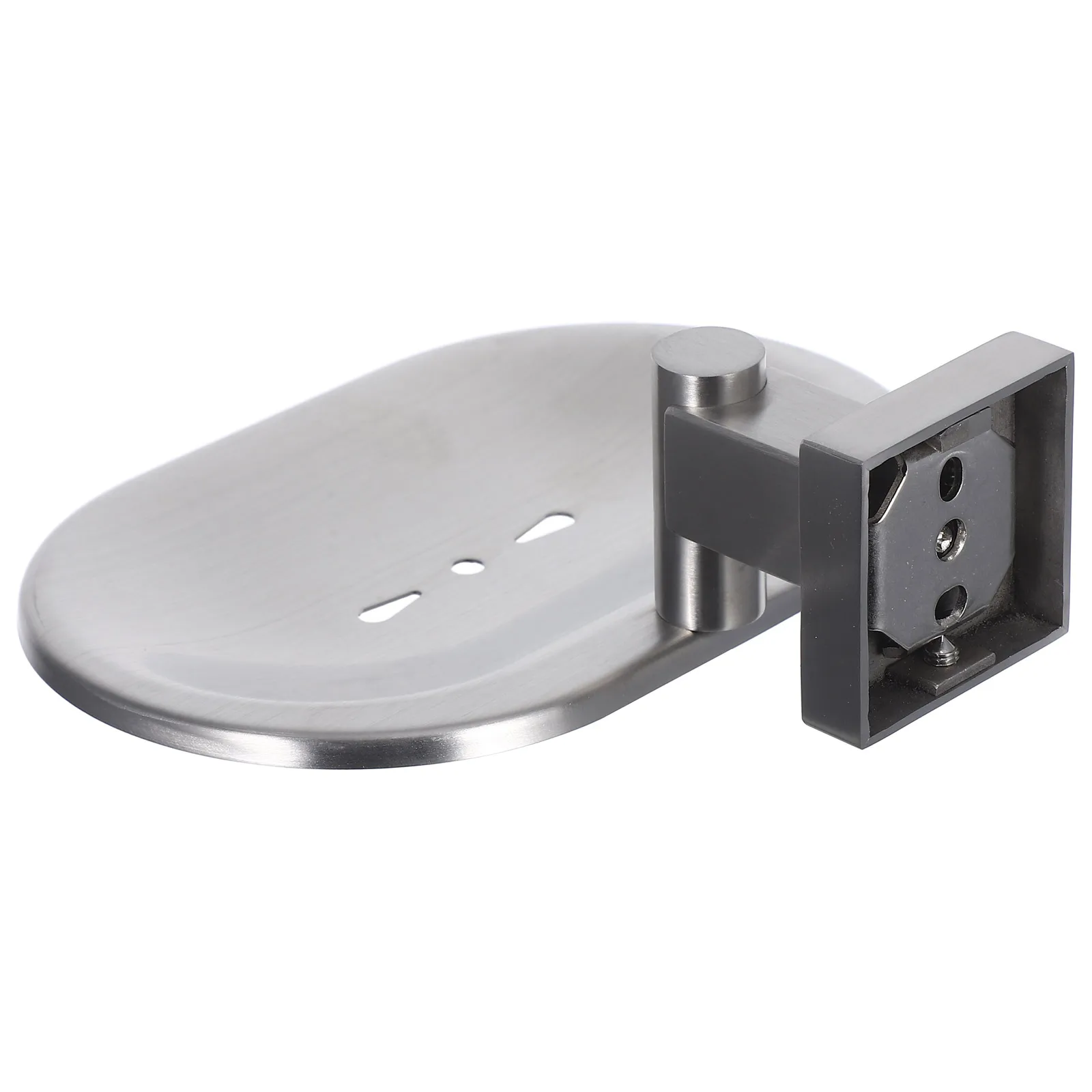 

304 Stainless Steel Soap Holder Wall Mount Brushed Finish Hollow Carved Design Rust Resistant Soap Dish for Bathroom Kitchen